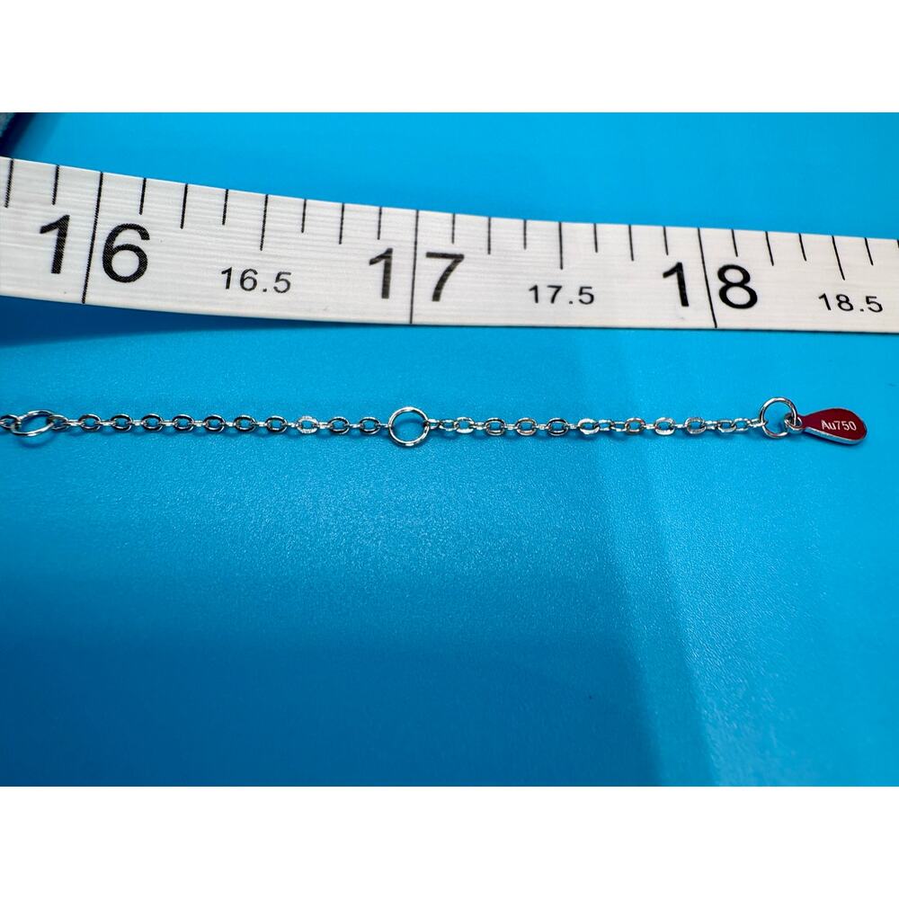 NEW Aquamarine Moissanite Ring & Necklace in PT950 & AU750 - Picture 9 of 12